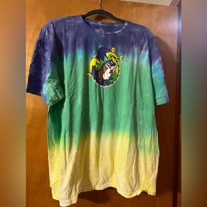 Buc-ees Mardi Gras tie dye tee shirt unisex 2xl. Washed but never worn 💜⚜️💚
